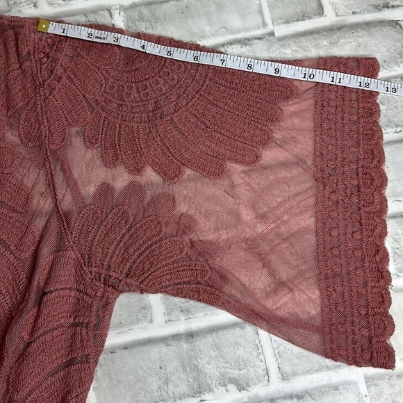 Rebellion Again dusty rose long kimono. Bohemian style. Lightweight. Size medium - Picture 8 of 14